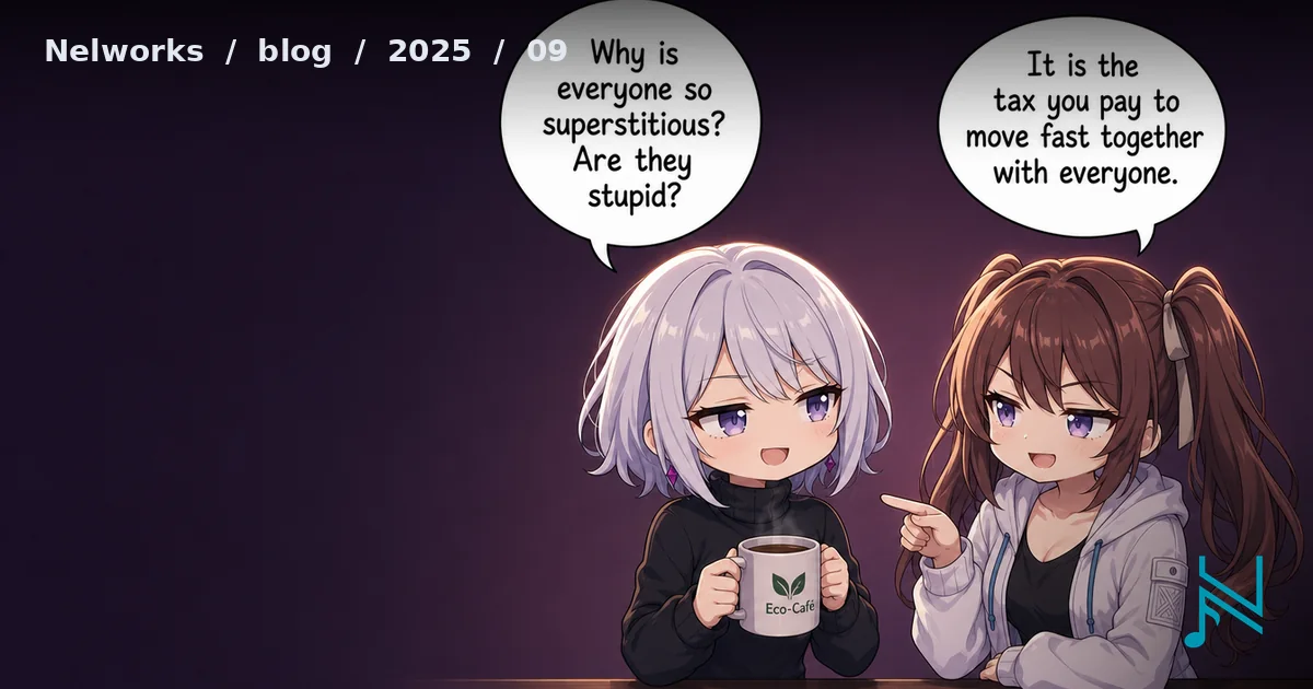 Rituals seems unavoidable