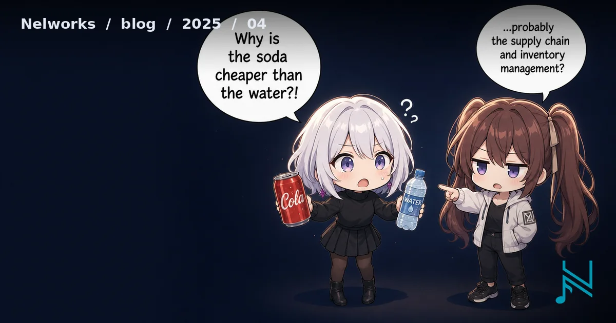 Why is soft drink cheaper than water?